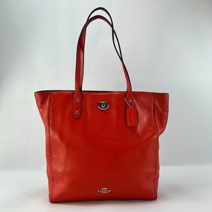 Coach Leather Towne Tote Purse